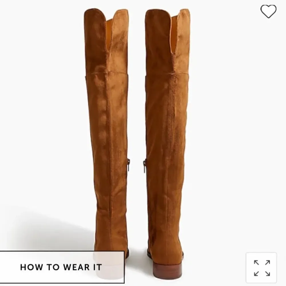 J. Crew Factory Over-the-knee microsuede boots Item AG056*